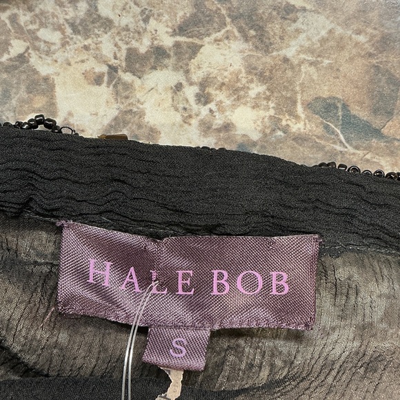 Hale Bob Sheer Embellished Blouse – Beaded – Black – Size S – $249 Retai - Picture 6 of 6